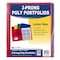 C-Line Products 2-Pocket Heavyweight Poly Folder w/Prongs, Assorted Colors, PK10 32960 - alternate 2